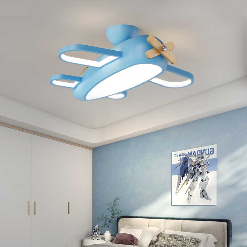 Baby Nursery Light Fixture - Cartoon Airplane Chandelier Ceiling Lights Design