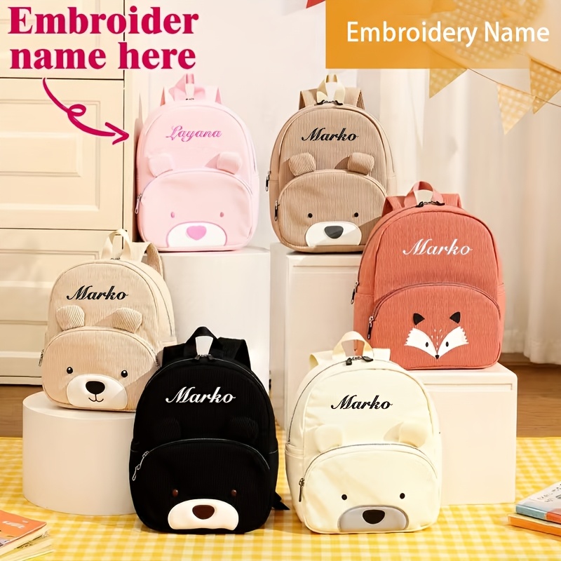 Baby Nursery Backpack - Personalized Embroidery Name Kids Backpack DIY