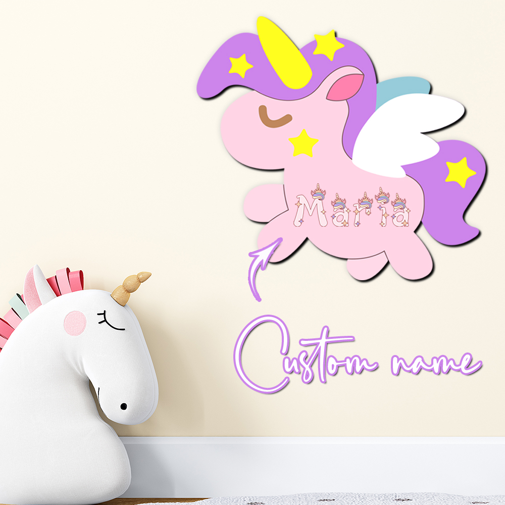 Custom Unicorn Wooden Name Sig - огляд і ціна Baby Nursery Sign