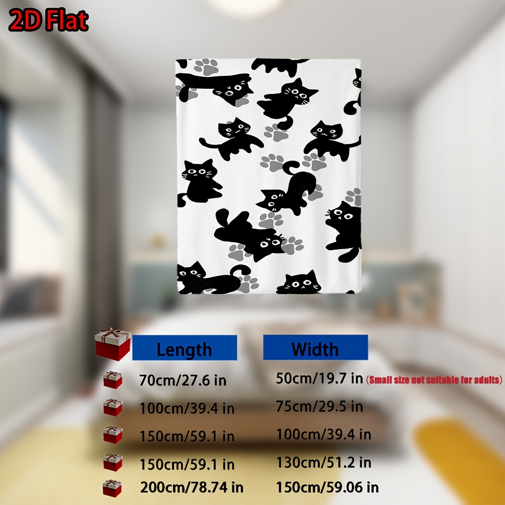 Cute Cat Print Blanket Throw C - огляд і ціна Baby Nursery Ideas Girl