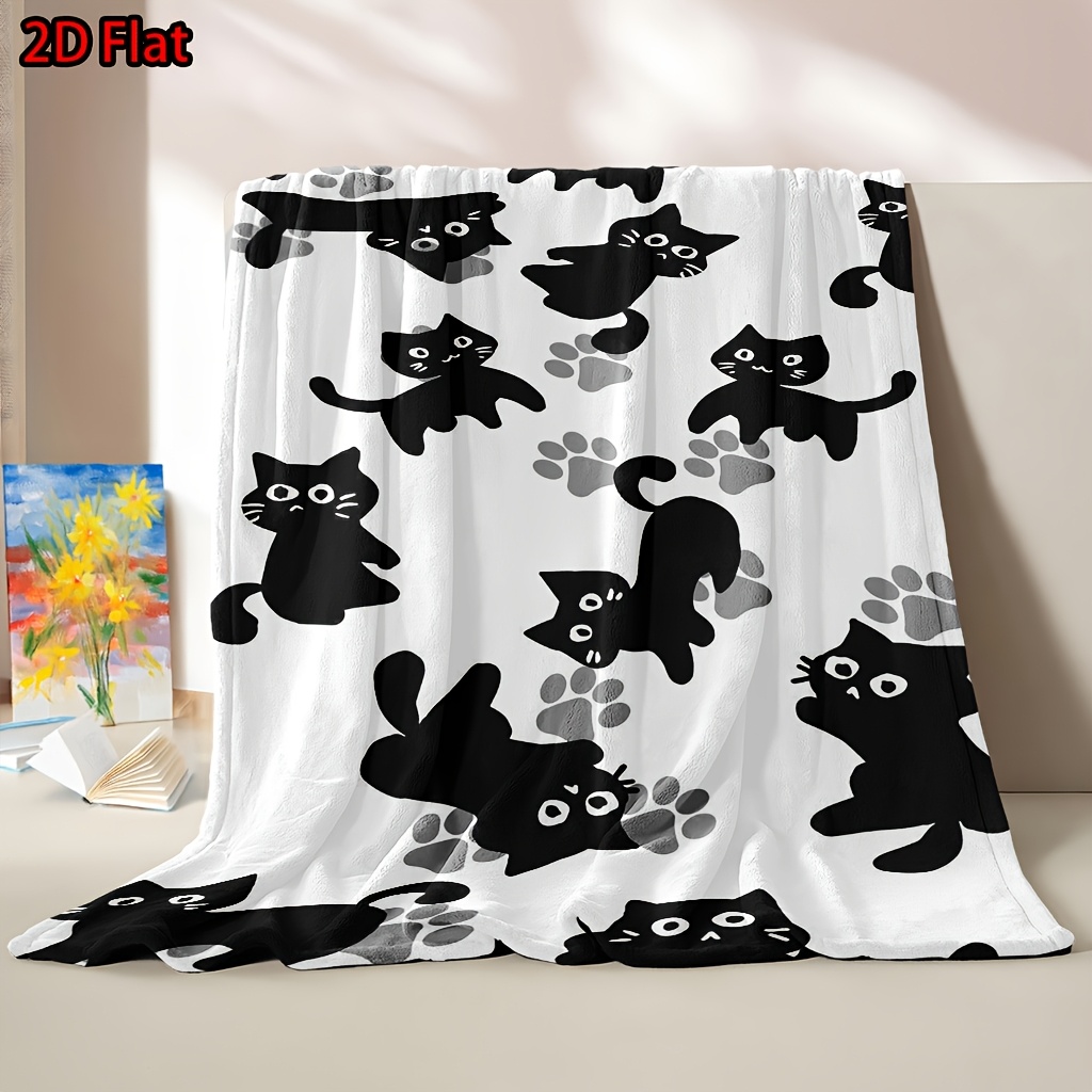 Cute Cat Print Blanket Throw C - огляд і ціна Baby Nursery Ideas Girl