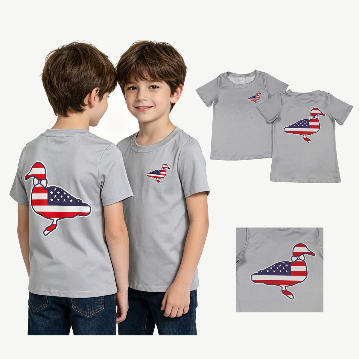 Baby Boys Grey Short Sleeve Fl - огляд і ціна Baby Nursery Ideas Boy