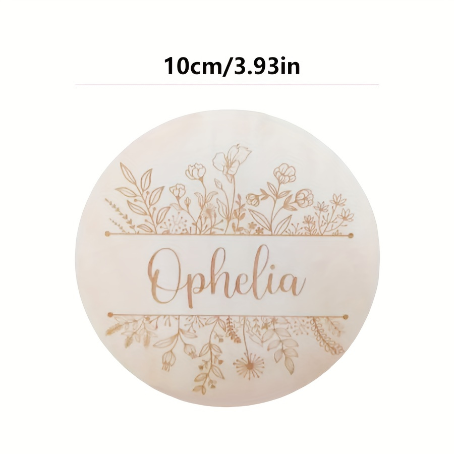 Personalized Floral Engraved N - огляд і ціна Baby Nursery Sign