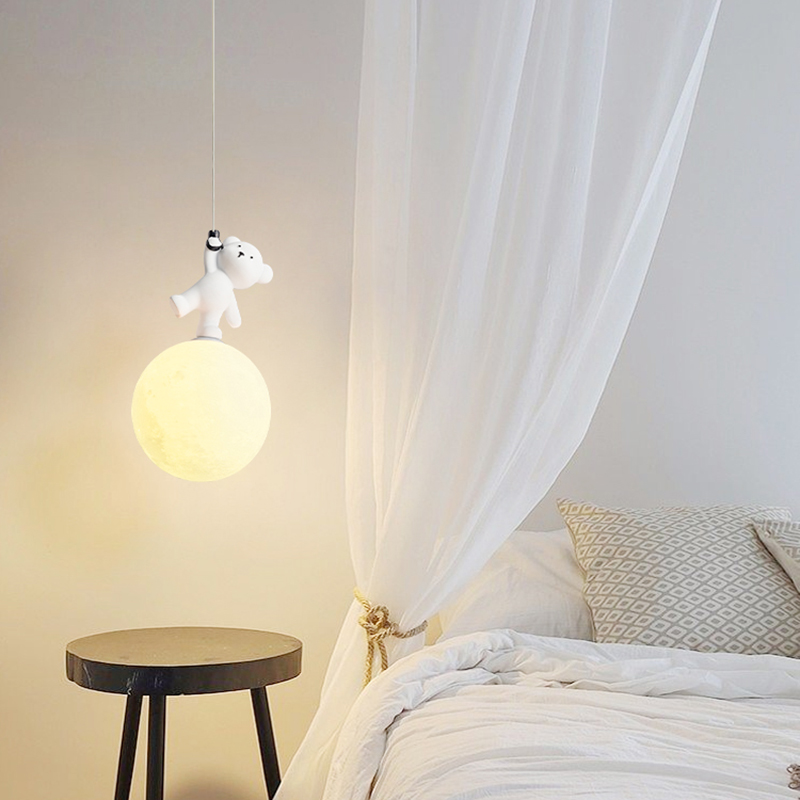 Bear Lamp Cartoon Nursery Room - огляд і ціна Baby Nursery Light Fixture
