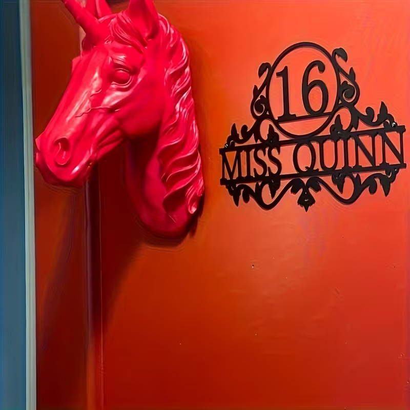 Custom Metal House Number & St - огляд і ціна Baby Nursery Sign