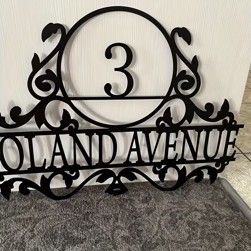 Custom Metal House Number & St - огляд і ціна Baby Nursery Sign