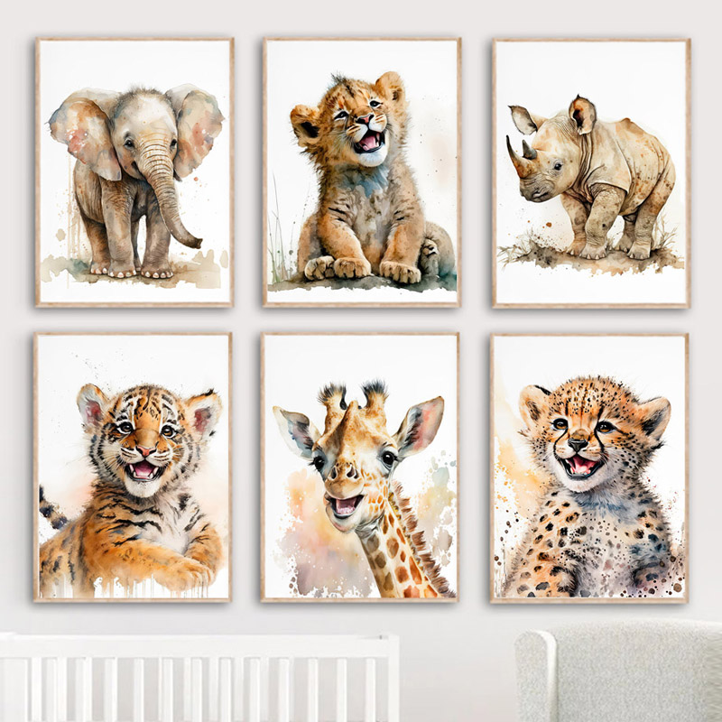 Elephant Giraffe Lion Tiger Ze - огляд і ціна Baby Nursery Giraffe