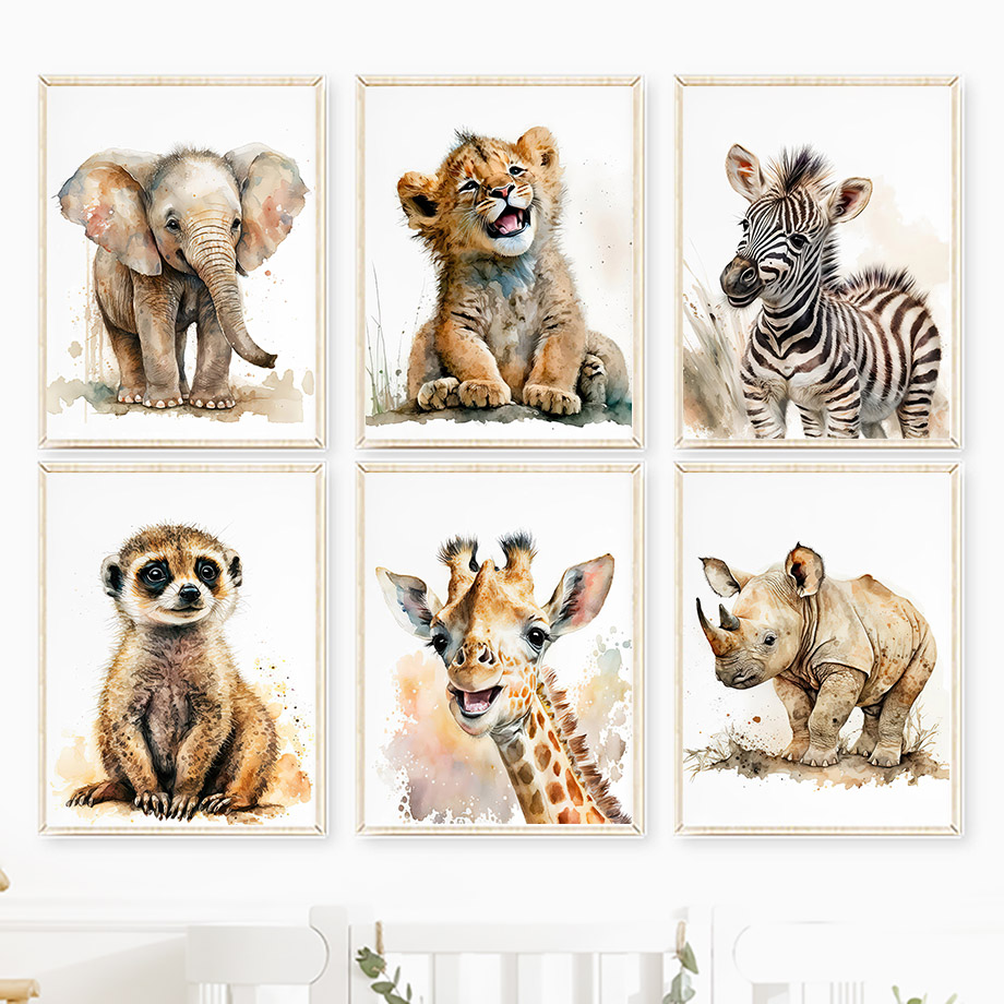 Elephant Giraffe Lion Tiger Ze - огляд і ціна Baby Nursery Giraffe