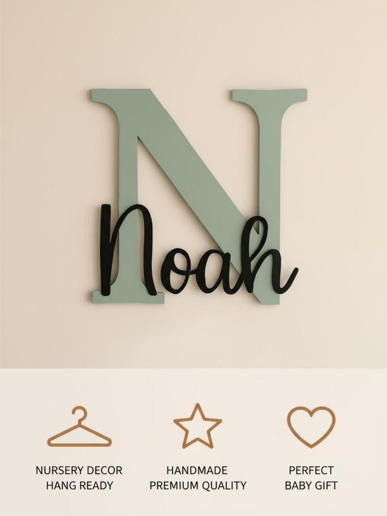 Custom Name Cloud Shaped Woode - огляд і ціна Baby Nursery Sign