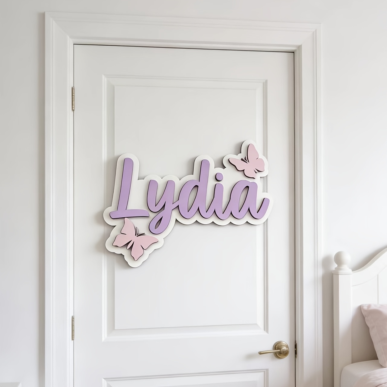 Personalized Blue & Pink Butte - огляд і ціна Baby Nursery Sign