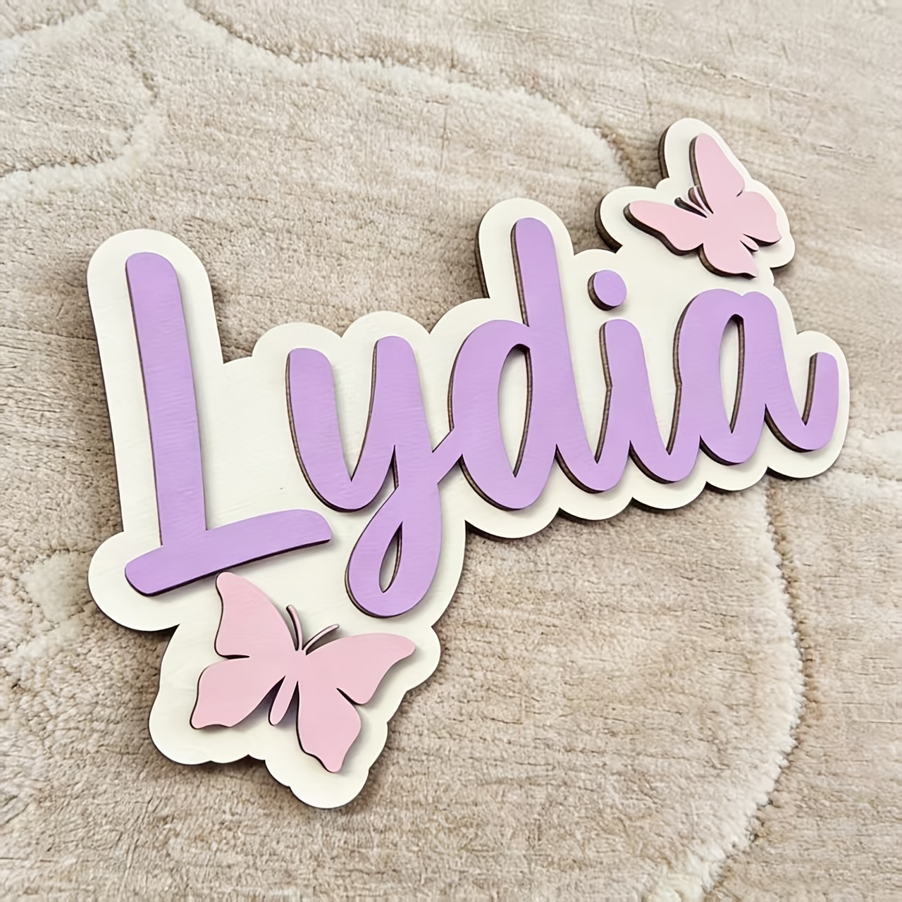 Personalized Blue & Pink Butte - огляд і ціна Baby Nursery Sign