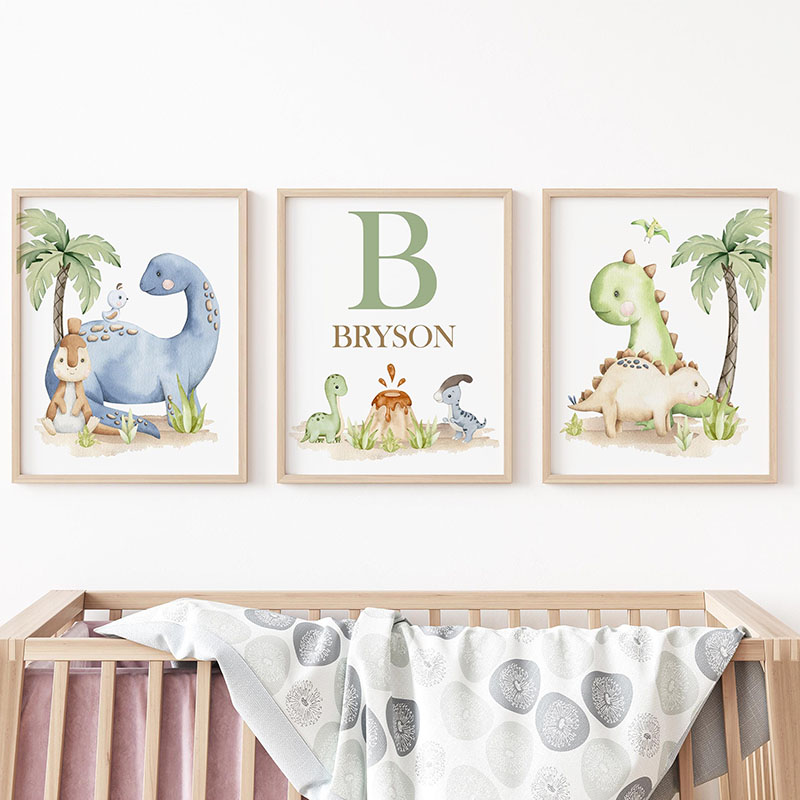 6 types Neutral Dinosaur Canva - огляд і ціна Baby Nursery Neutral
