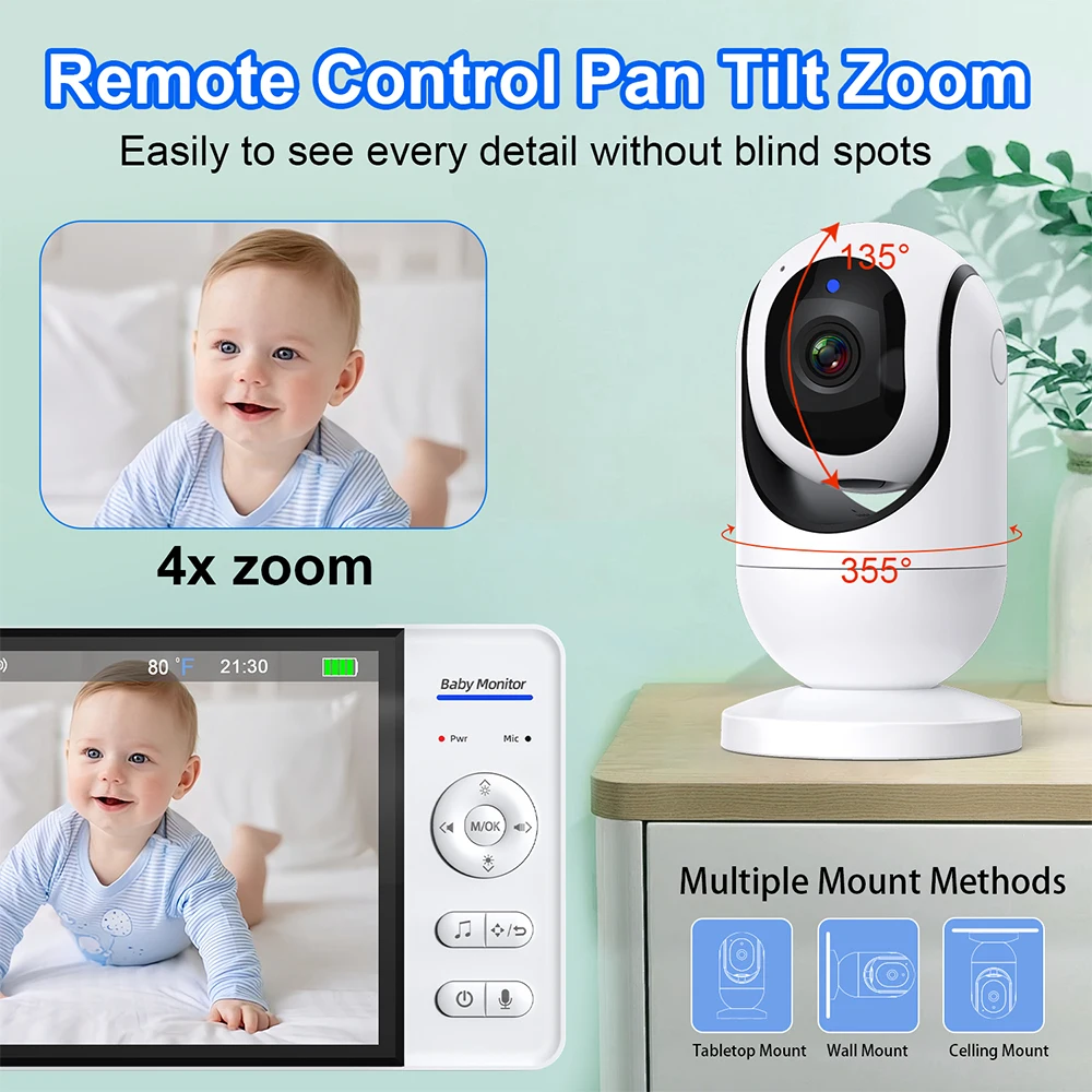 No WiFi 7 Inch Baby Monitor 2- - огляд і ціна Wearable Baby Monitor