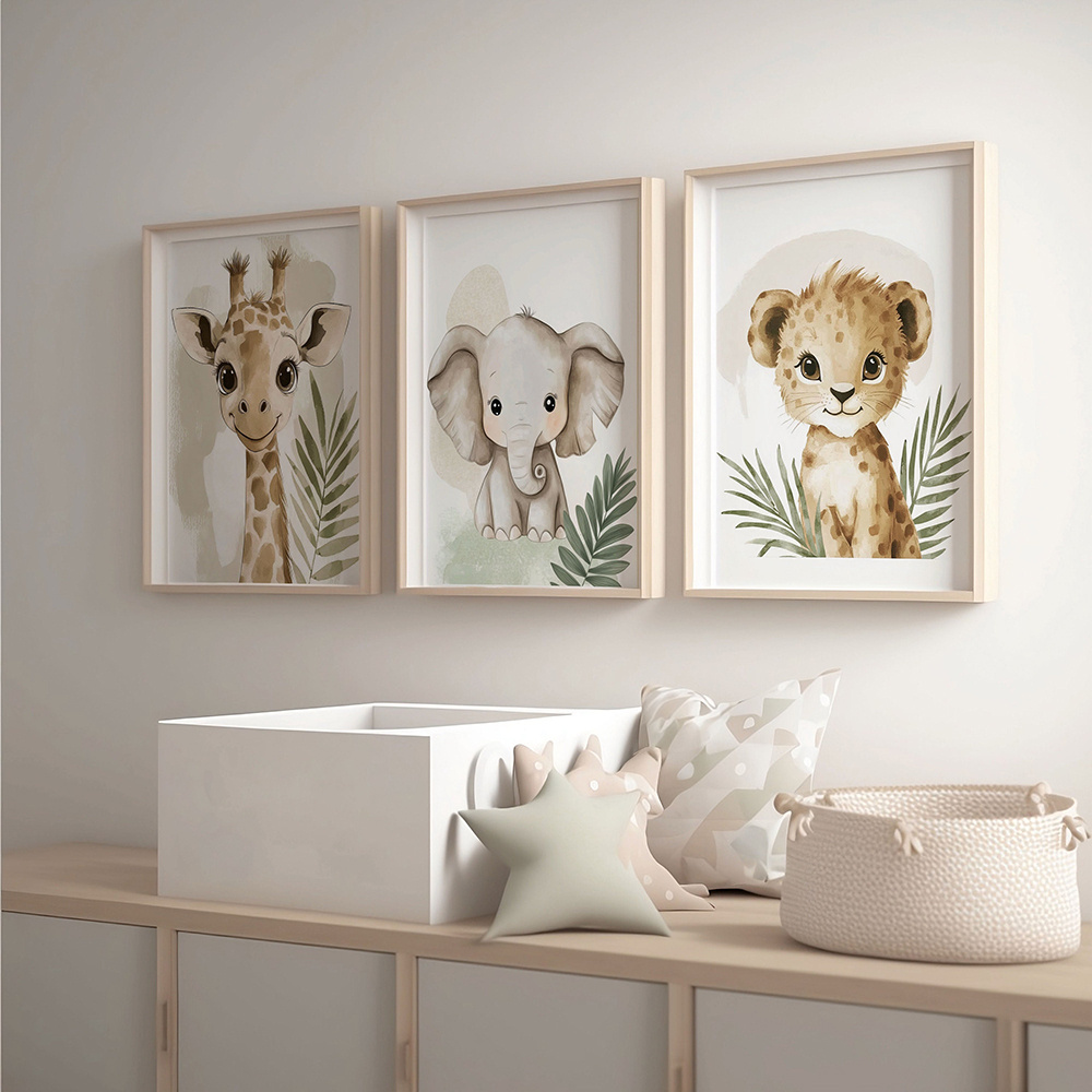 Giraffe Elephant Leopard Jungl - огляд і ціна Baby Nursery Giraffe