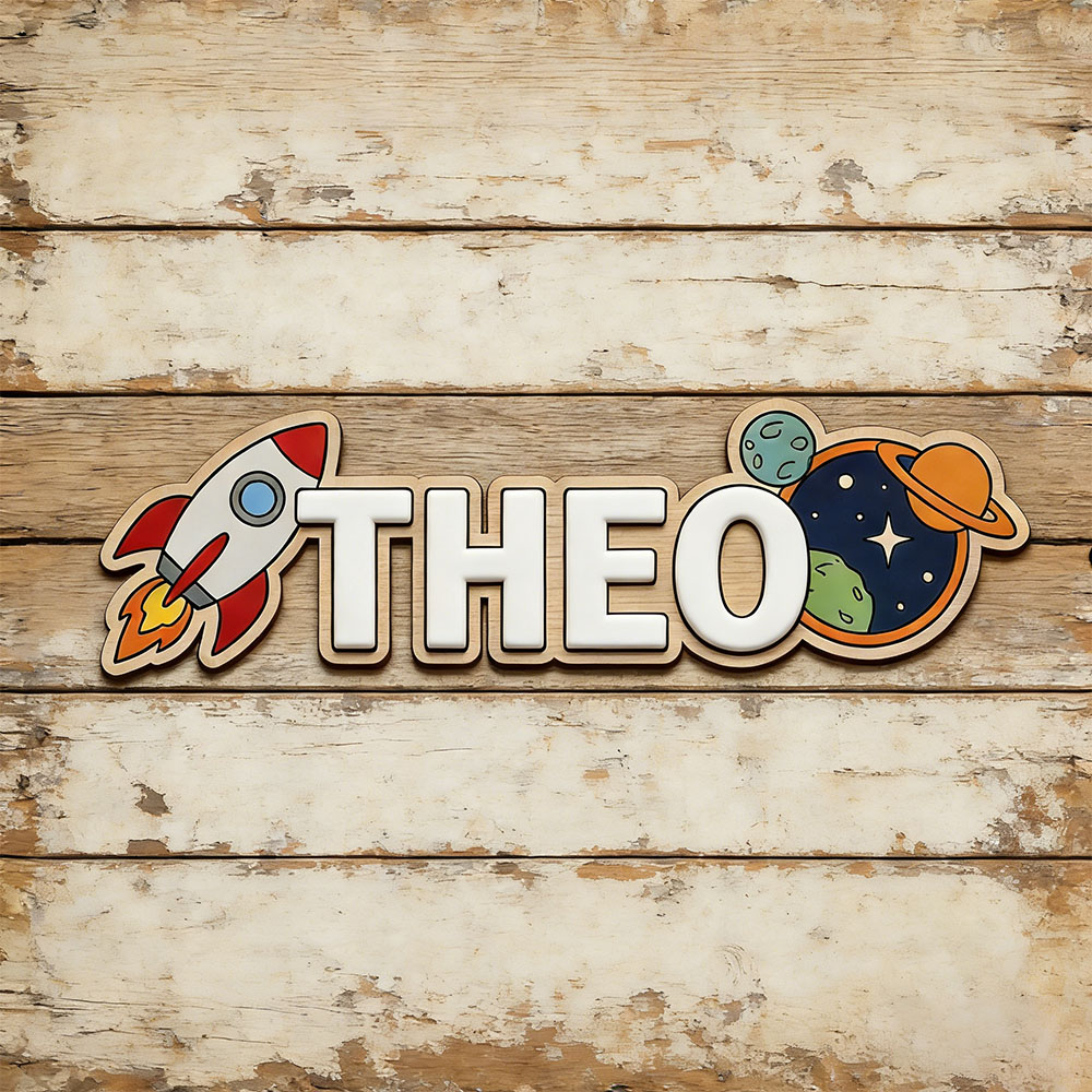 Personalized Space Rocket Name - огляд і ціна Baby Nursery Sign