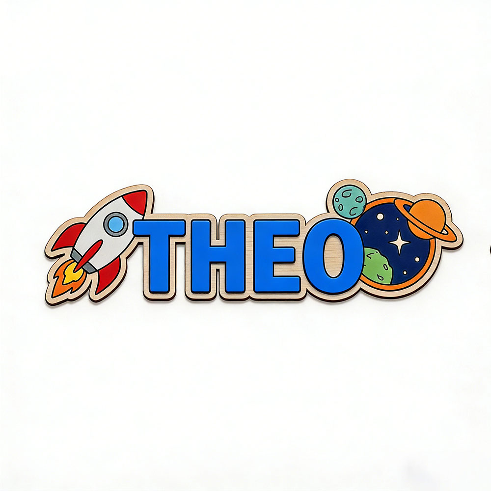 Personalized Space Rocket Name - огляд і ціна Baby Nursery Sign