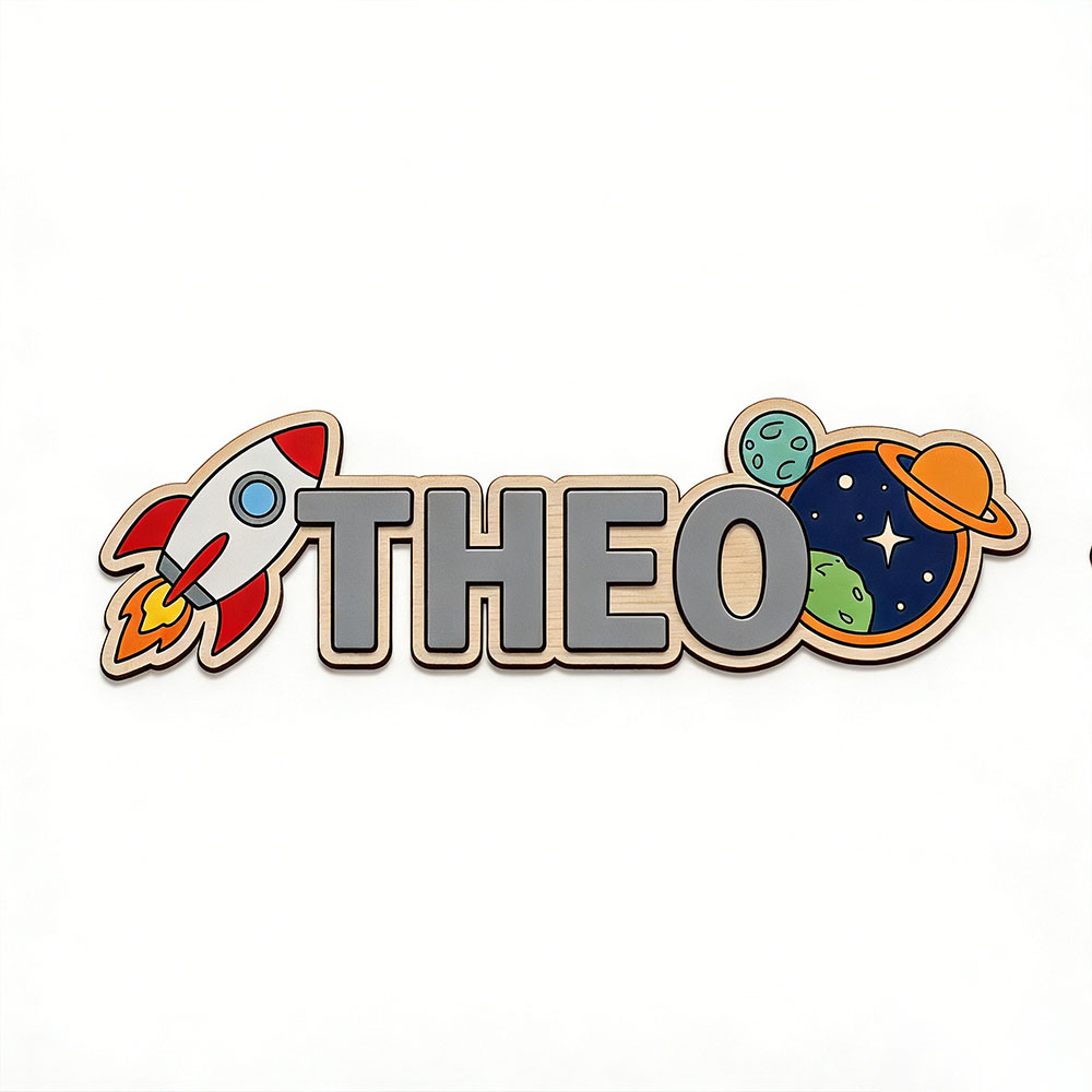 Personalized Space Rocket Name - огляд і ціна Baby Nursery Sign