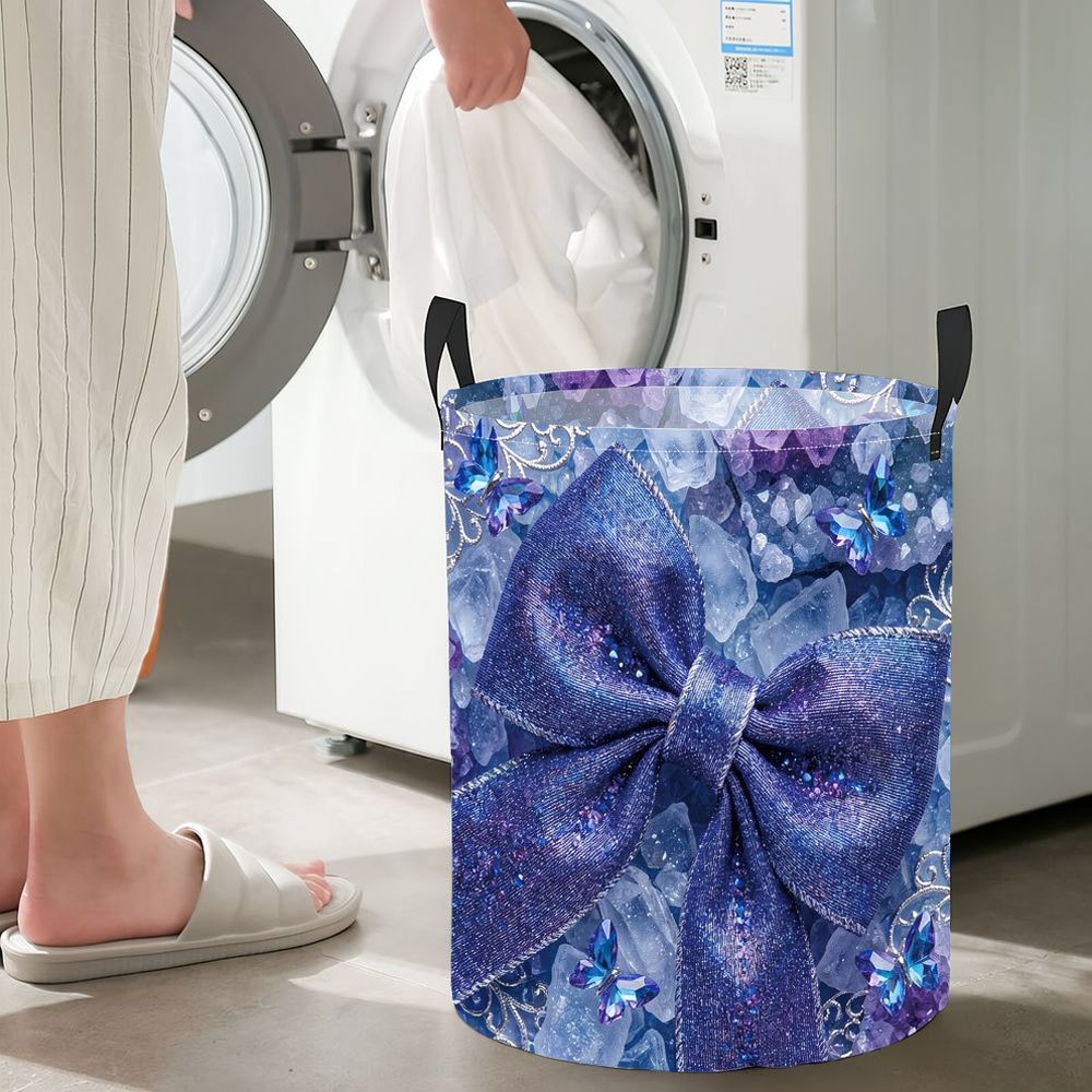Round Storage Organizer Oxford - огляд і ціна Baby Nursery Laundry Basket