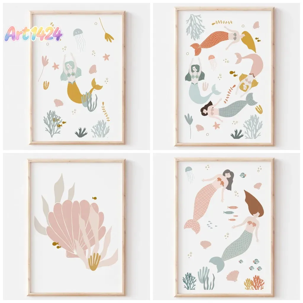 Boho Nursery Ocean Themed Pink - огляд і ціна Baby Nursery Ocean Theme