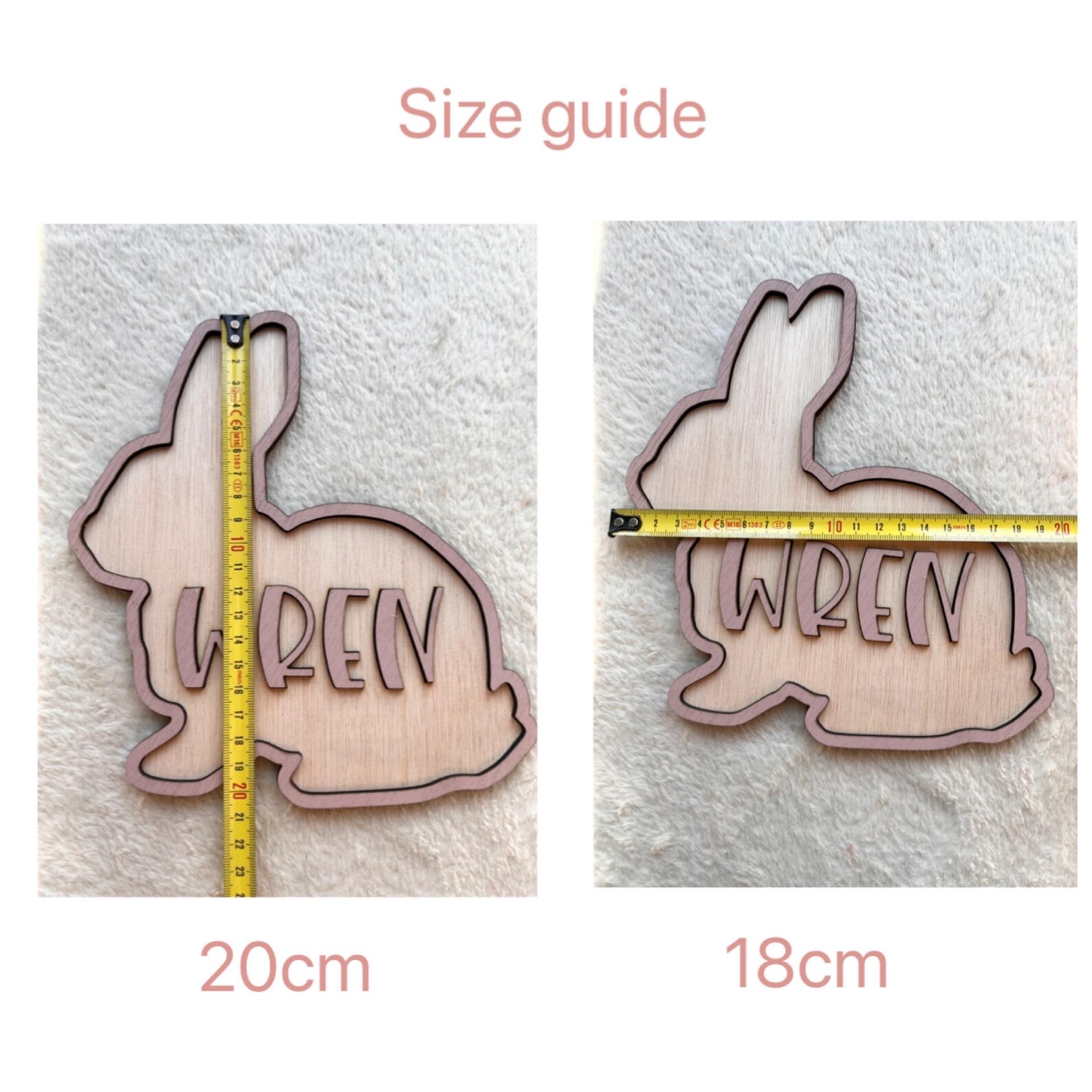 Personalized Bunny Name Wooden - огляд і ціна Baby Nursery Sign