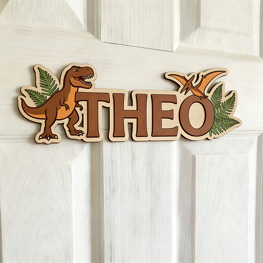 Personalized Dinosaur Name Sig - огляд і ціна Baby Nursery Sign