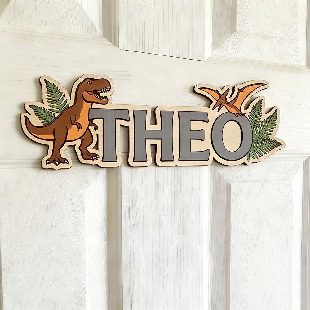 Personalized Dinosaur Name Sig - огляд і ціна Baby Nursery Sign