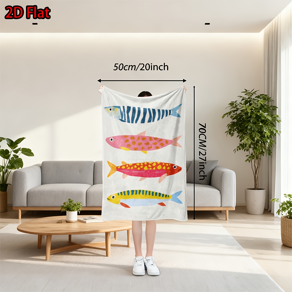 Whimsical Fish Print Throw Bla - огляд і ціна Baby Nursery Ocean Theme