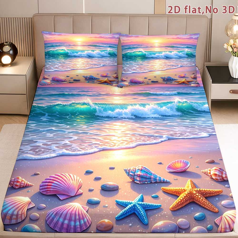 Ocean-Themed Fitted Sheet, Pri - огляд і ціна Baby Nursery Ocean Theme