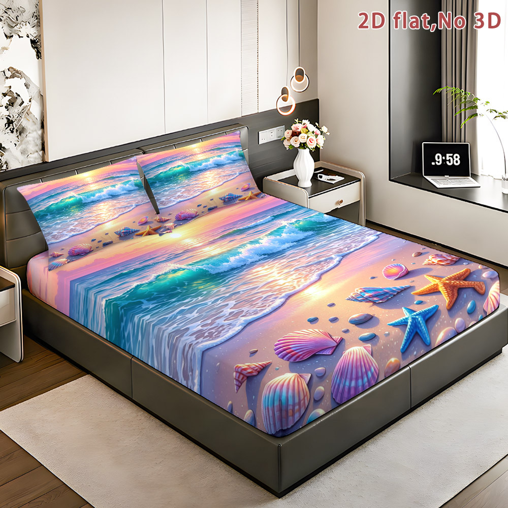 Ocean-Themed Fitted Sheet, Pri - огляд і ціна Baby Nursery Ocean Theme