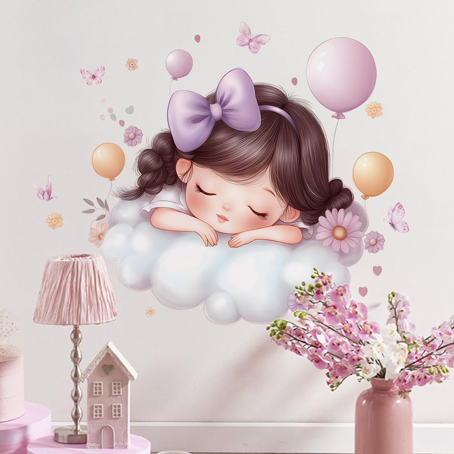 Girl Moon Butterflies Wall Sti - огляд і ціна Baby Nursery Ideas Girl