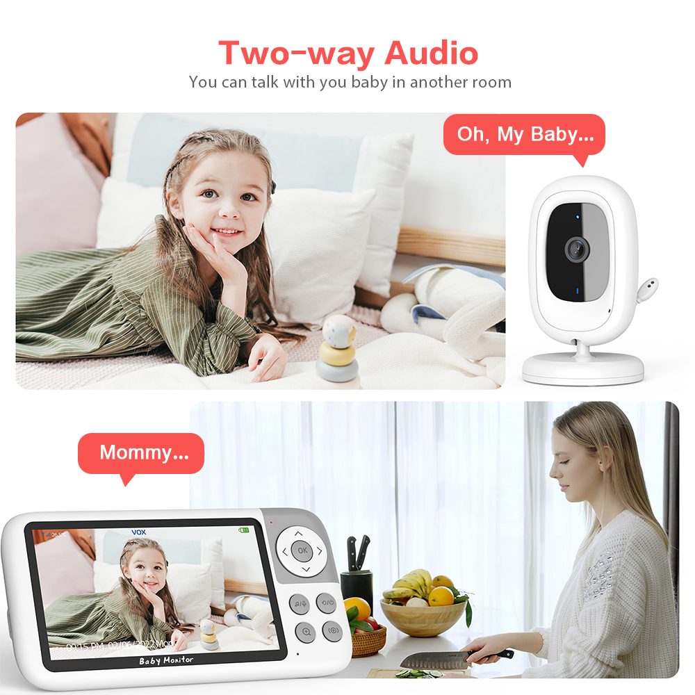 5.0 inch 720P Video Baby Monit - огляд і ціна Wearable Baby Monitor