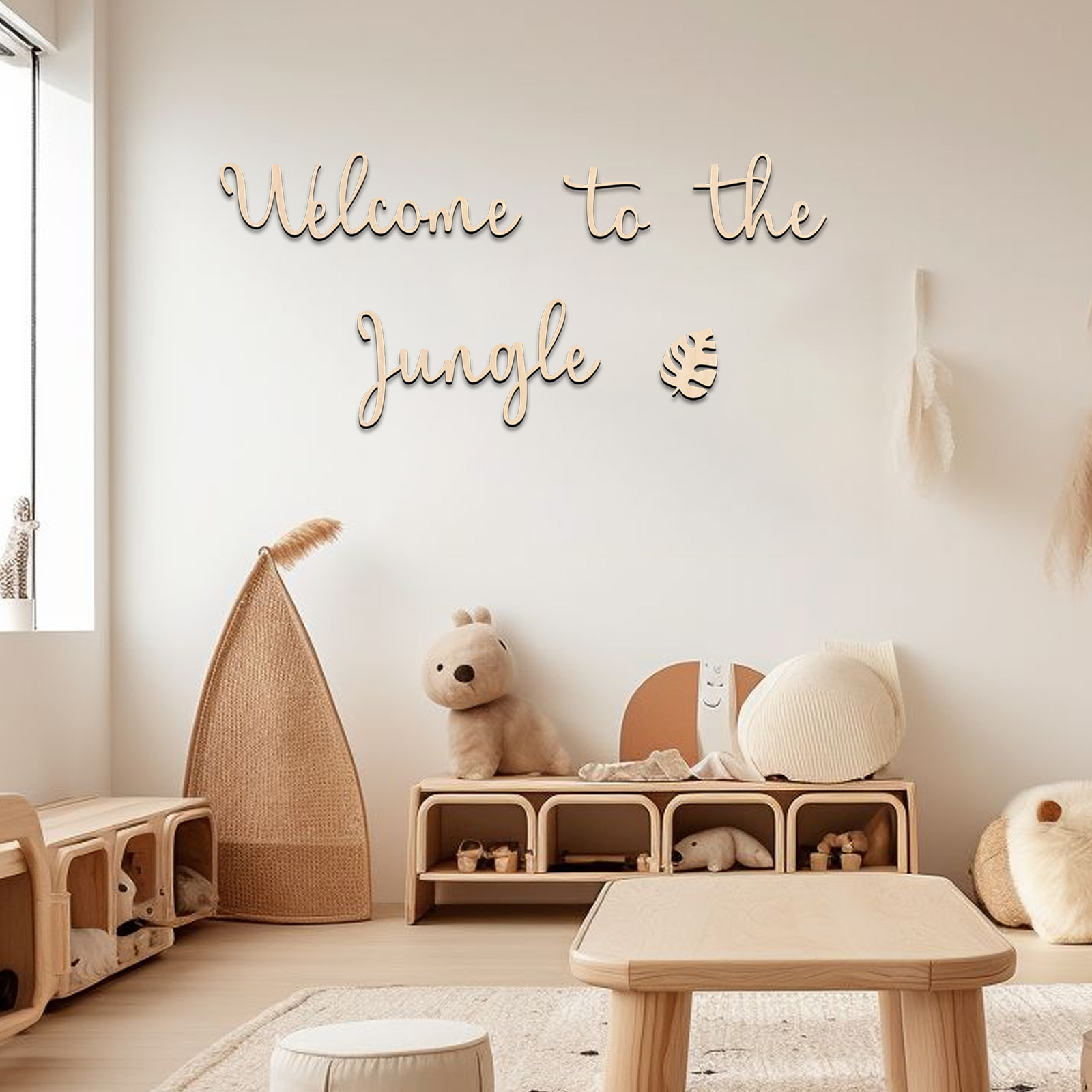 Welcome to the Jungle Wooden S - огляд і ціна Baby Nursery Sign