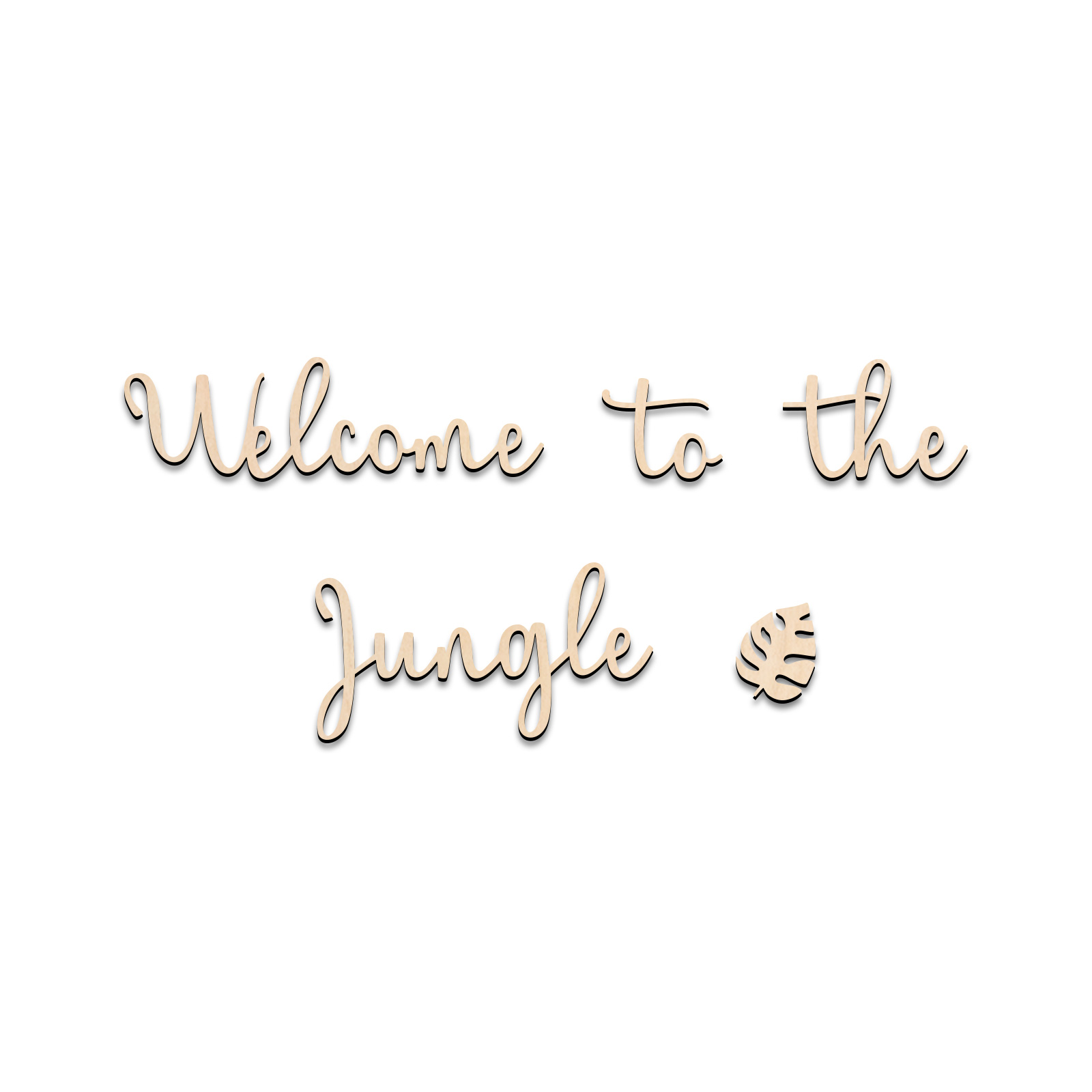 Welcome to the Jungle Wooden S - огляд і ціна Baby Nursery Sign