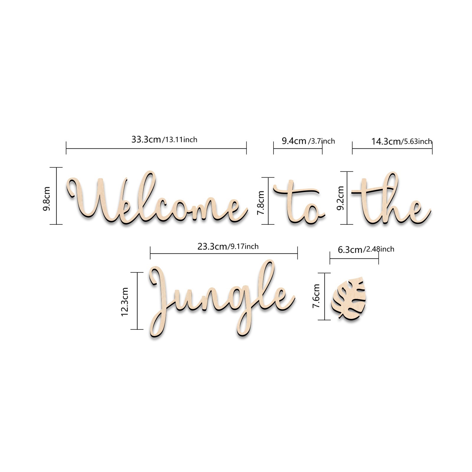 Welcome to the Jungle Wooden S - огляд і ціна Baby Nursery Sign