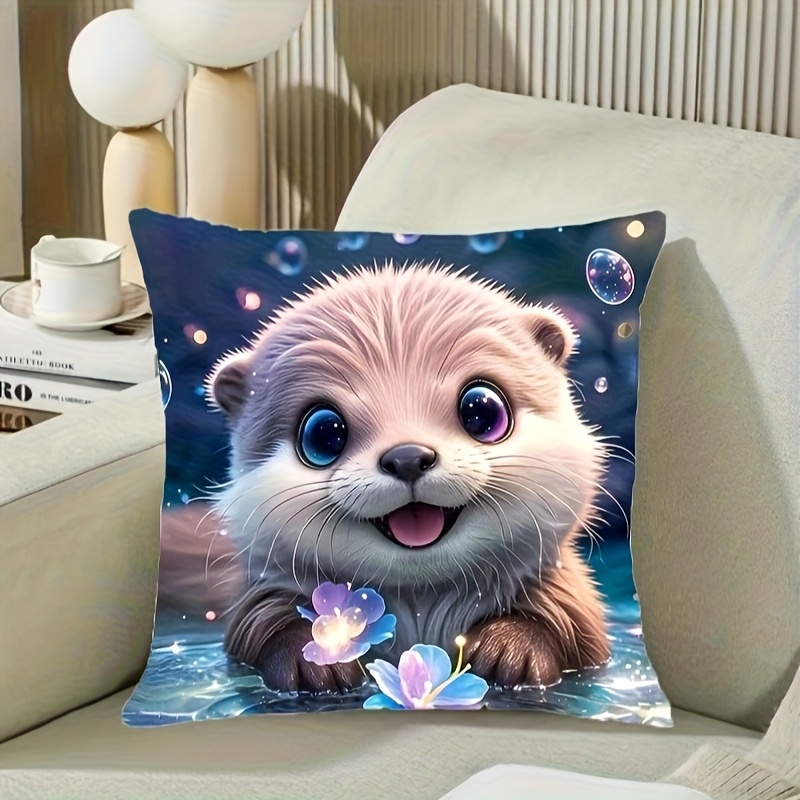 Cute Otter Baby Animal Throw P - огляд і ціна Baby Nursery Ocean Theme