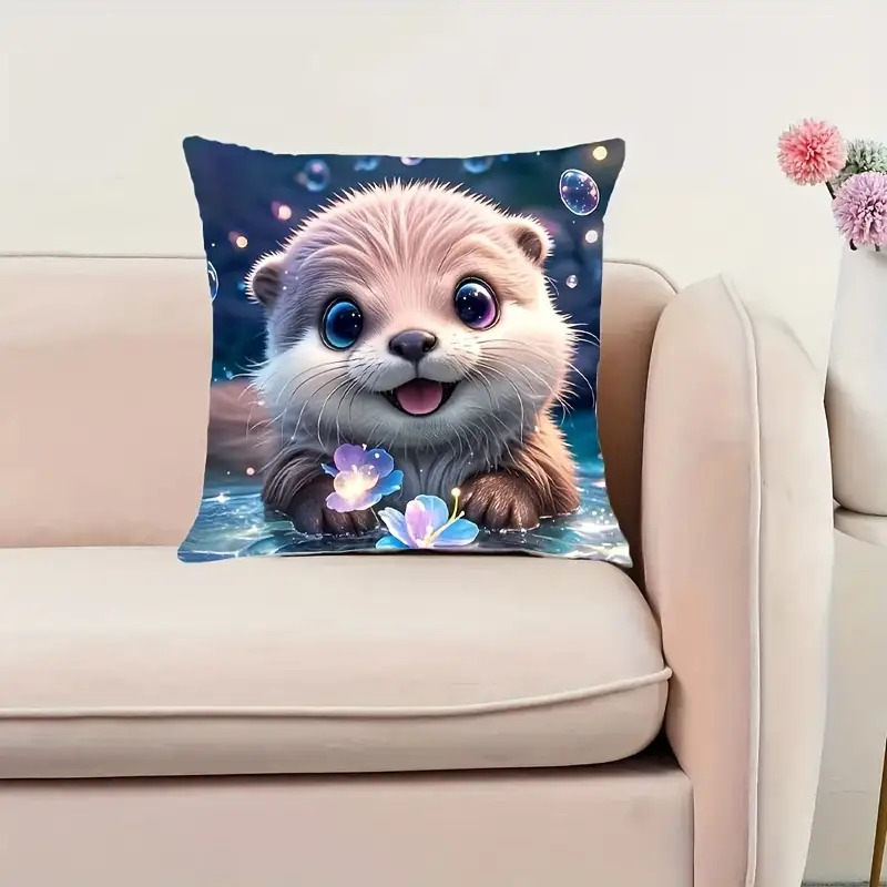 Cute Otter Baby Animal Throw P - огляд і ціна Baby Nursery Ocean Theme