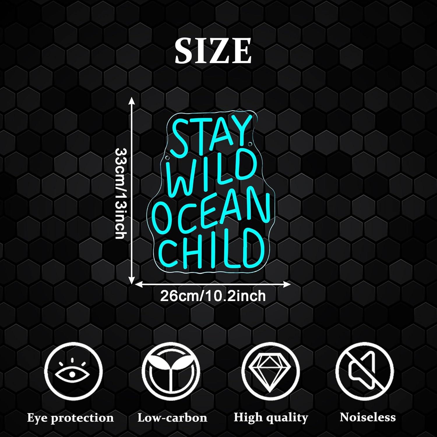 Stay Wild Ocean Child Neon Sig - огляд і ціна Baby Nursery Ocean Theme