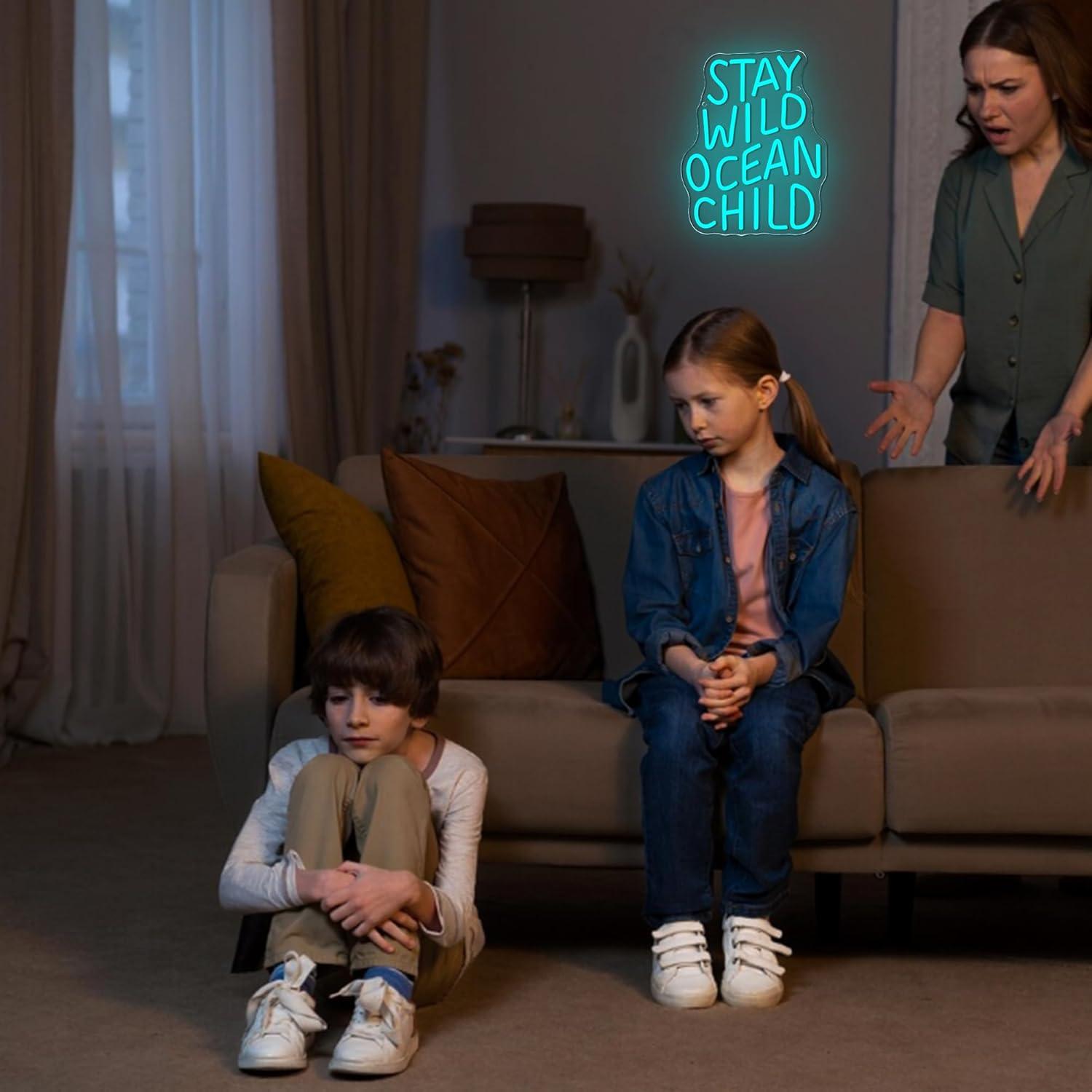 Stay Wild Ocean Child Neon Sig - огляд і ціна Baby Nursery Ocean Theme