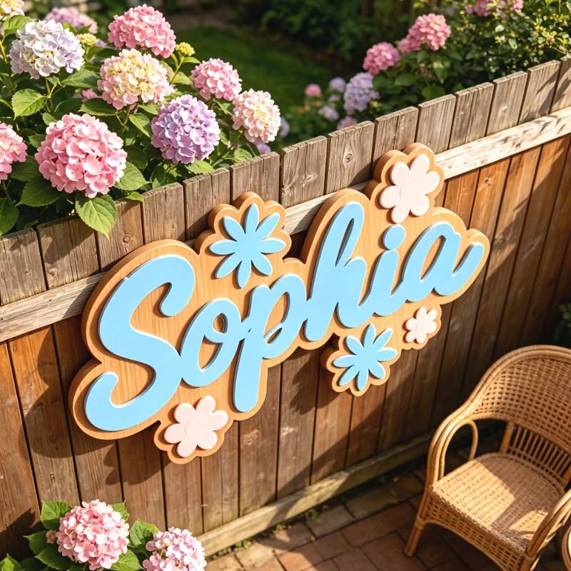 Personalized Floral Themed Nam - огляд і ціна Baby Nursery Sign