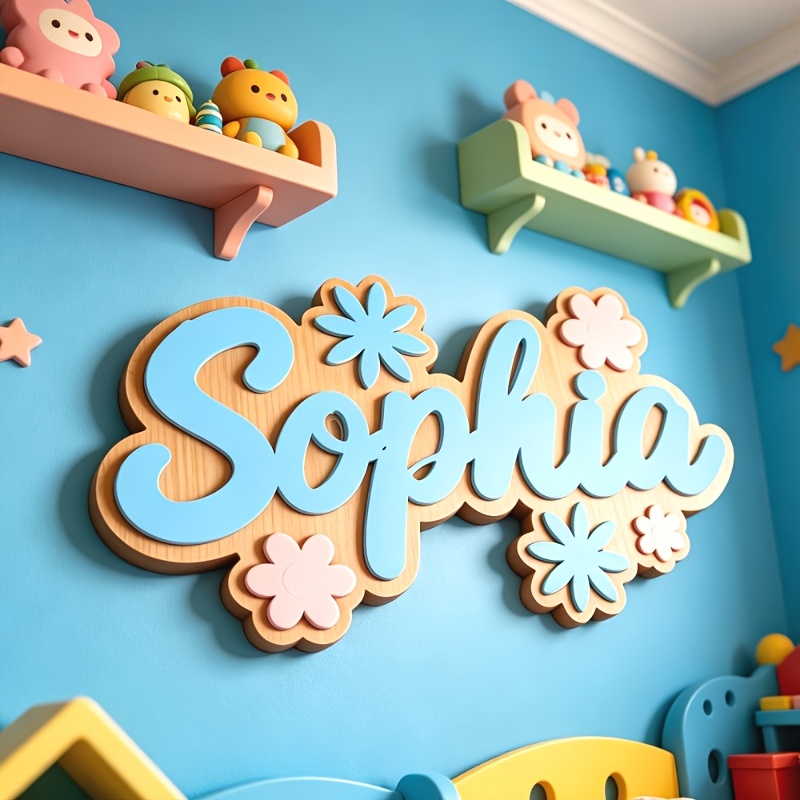 Personalized Floral Themed Nam - огляд і ціна Baby Nursery Sign