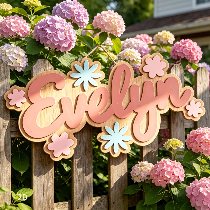 Personalized Floral Themed Nam - огляд і ціна Baby Nursery Sign