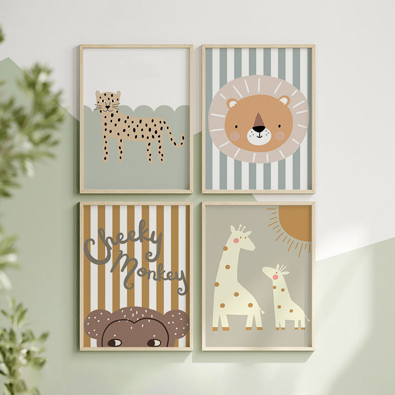 Cartoon Giraffe Leopard Lion M - огляд і ціна Baby Nursery Giraffe