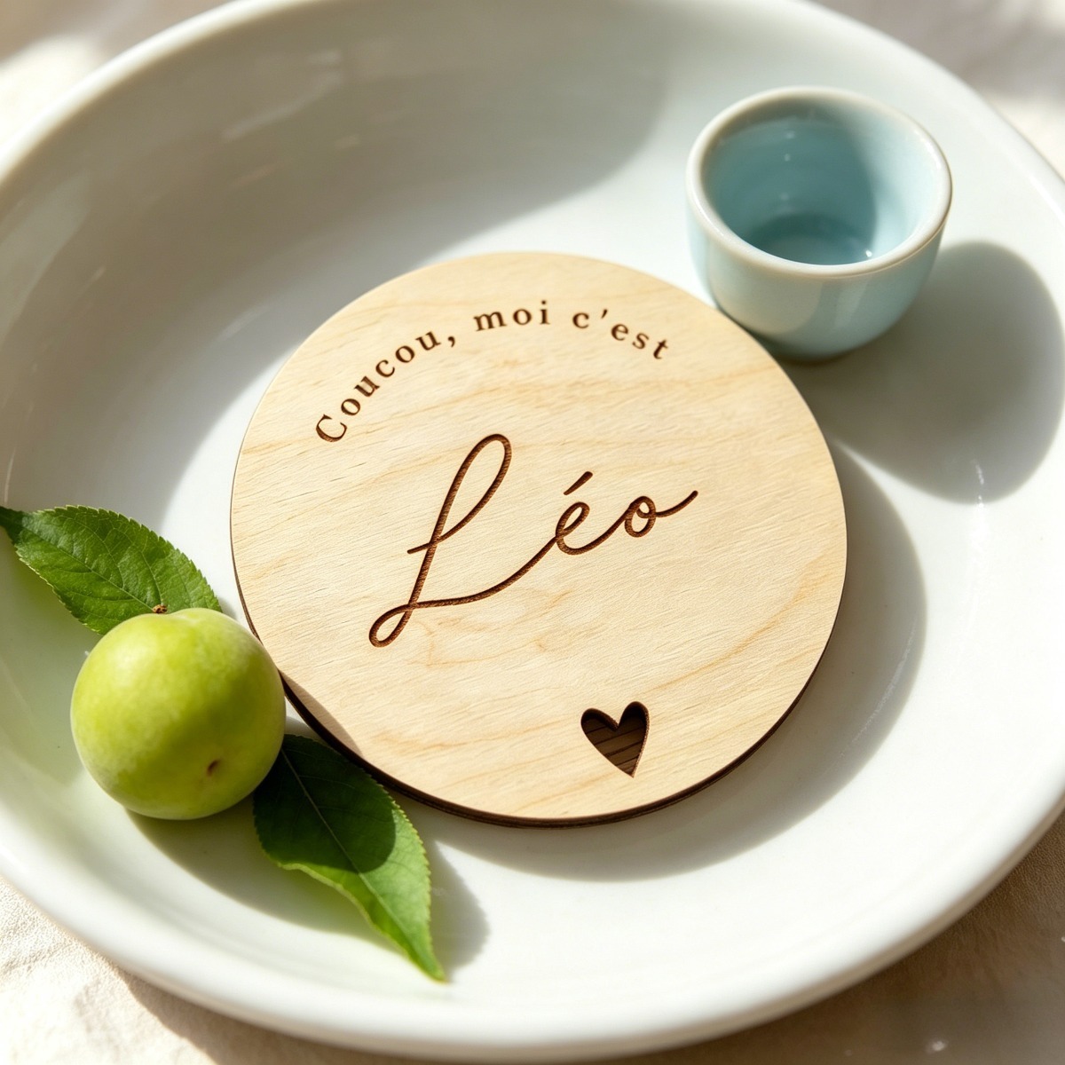 Custom Round Wooden Name Plaqu - огляд і ціна Baby Nursery Sign