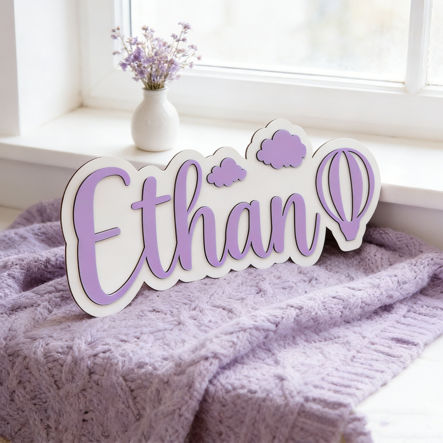 Personalized Hot Air Balloon & - огляд і ціна Baby Nursery Sign