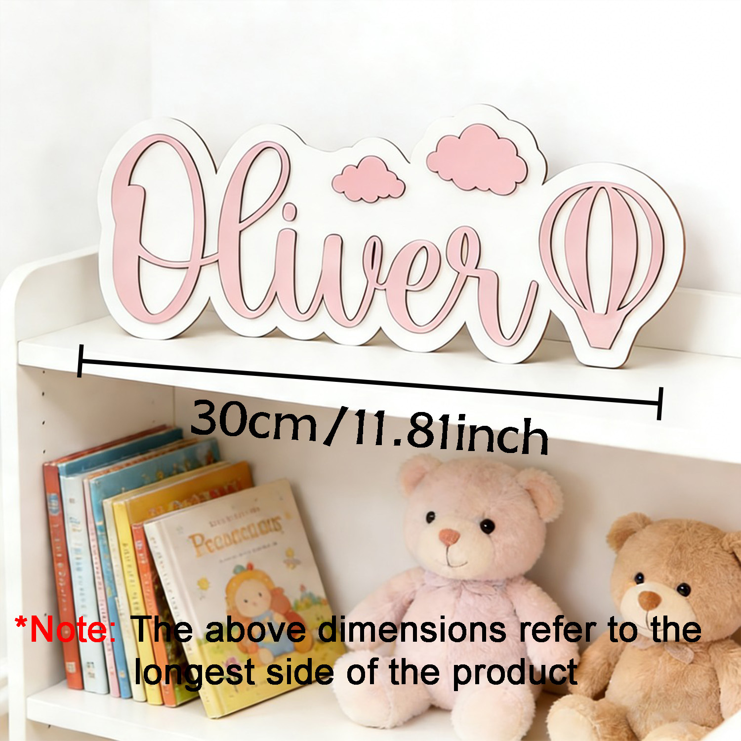 Personalized Hot Air Balloon & - огляд і ціна Baby Nursery Sign