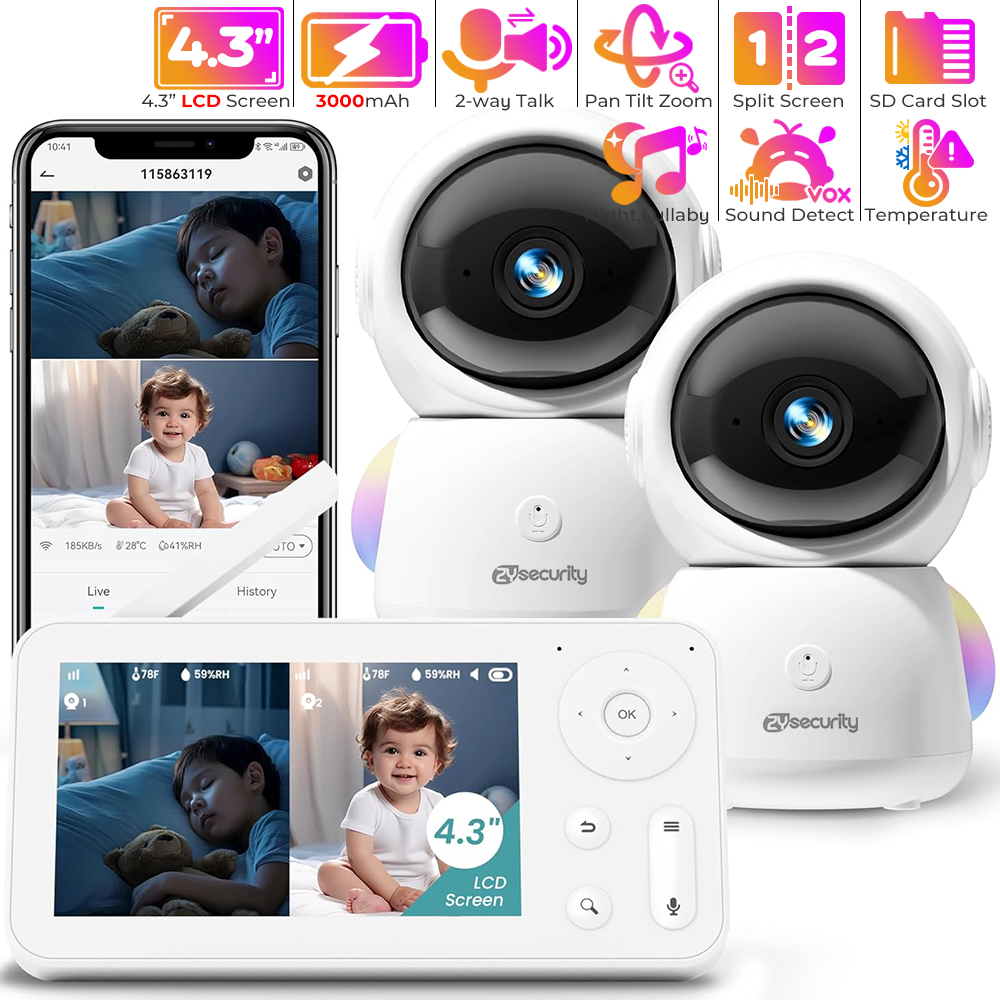2K Baby Monitor with 2 Cameras - огляд і ціна Wearable Baby Monitor