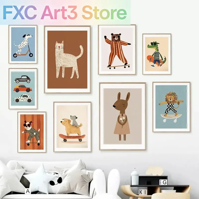 1pc frameless Funny Animals Ra - огляд і ціна Baby Nursery Neutral