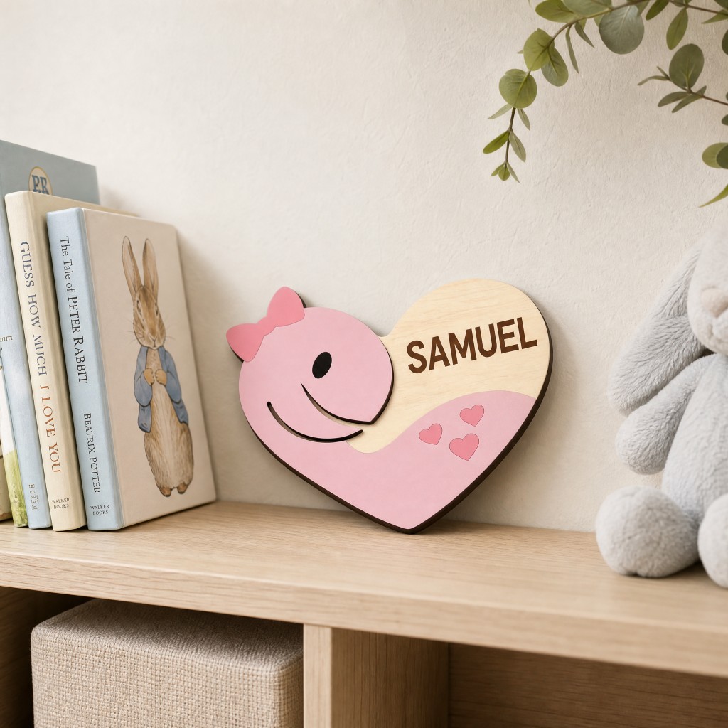 Custom Heart‑Shaped Whale Baby - огляд і ціна Baby Nursery Ocean Theme