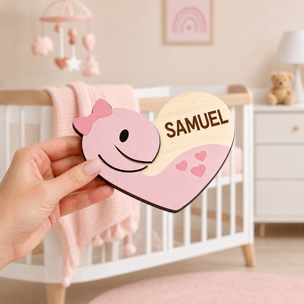 Custom Heart‑Shaped Whale Baby - огляд і ціна Baby Nursery Ocean Theme