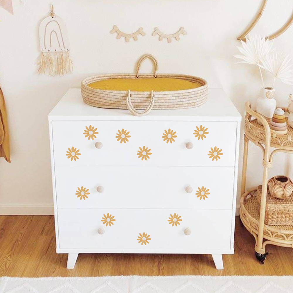 Yellow Daisy Wall Stickers for - огляд і ціна Baby Nursery Yellow Walls
